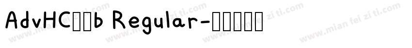AdvHC39b Regular字体转换